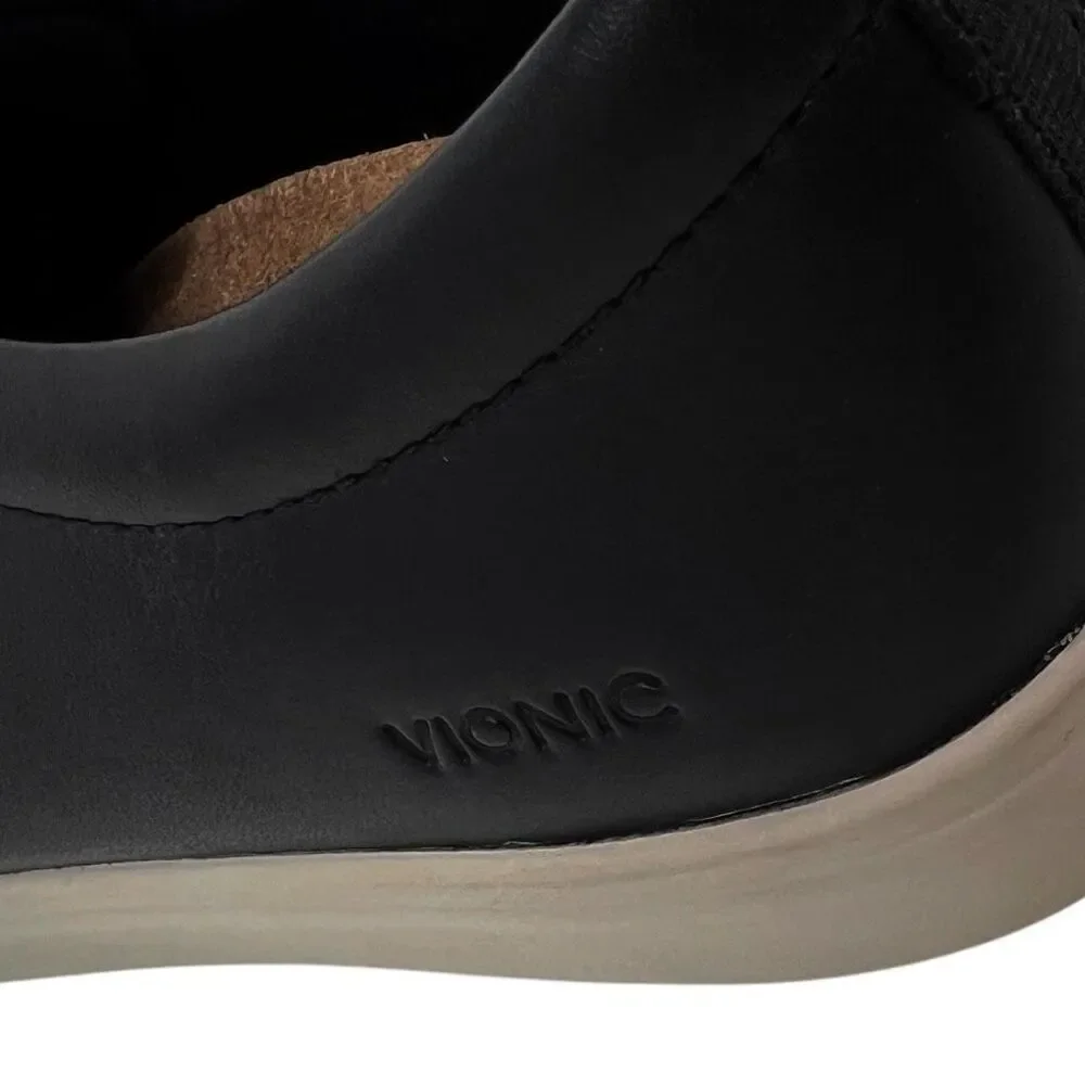 VIONIC‎ Women’s 8 Comfort Shoes Paisley Black Leather